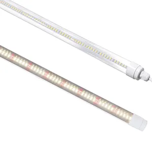 DC LED Grow Light Tube สำหรับปลูกผักไฮโดรโปนิกส์,ใช้สำหรับปลูกต้นไม้ในฟาร์มแนวตั้งในร่มการเจริญเติบโตของผลไม้ที่แข็งแกร่งกันน้ำได้ตามสเปคตรัม