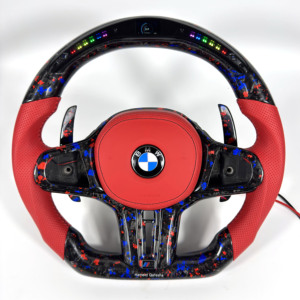 Volante de Fibra de Carbono Forjado para <span class=keywords><strong>BMW</strong></span> G02 G05 G06 G09 G11 G12 G15 G20 G22 G28 G29 G30 G38 G80 G82, Accesorios Interiores para Automóvil - Product Image 1