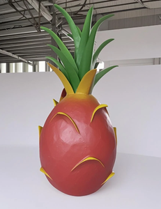 Personalizzato Artificiale Cane <span class=keywords><strong>Pitaya</strong></span> Fungo Scultura di Frutta Giardino Matrimonio Paesaggio Design Arredamento con Carino Erba Artificiale Animale - Product Image 2