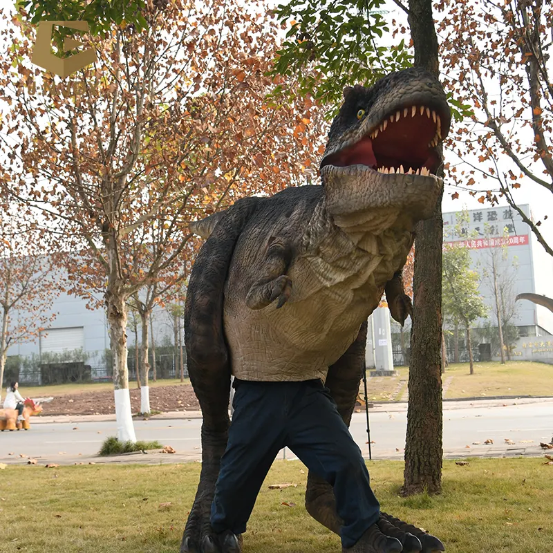 JN-KN-DC03กลางแจ้ง T-Rex จริงเครื่องแต่งกายไดโนเสาร์สำหรับผู้ใหญ่