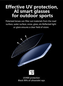 <span class=keywords><strong>Lunettes</strong></span> de soleil sportives intelligentes IA pour le cyclisme, <span class=keywords><strong>monture</strong></span> oversize tendance, verres éblouissants UV400, pour hommes et femmes, vente en gros - Product Image 3