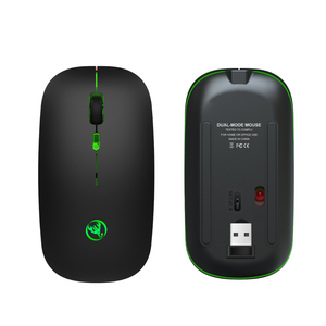 เมาส์ไร้สายแบบออปติคอลสำหรับเล่นเกมส์และใช้งานทั่วไป รองรับ 2.4G  สำหรับคนถนัดขวา เงียบ มีไฟ RGB แบตเตอรี่แบบชาร์จได้ 300mAh - Product Image 1