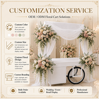 Décoration de mariage de style européen : roses artificielles, hortensias, glycines, fleurs en soie faites à la main, haute simulation