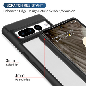 Funda de TPU acrílica transparente con pintura de goma, cristal transparente, antihuellas dactilares, económica, para Google <span class=keywords><strong>Pixel</strong></span> <span class=keywords><strong>7</strong></span> <span class=keywords><strong>Pro</strong></span> - Product Image 4