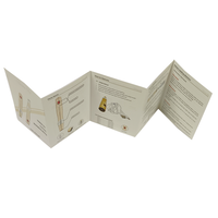 Brochure publicitaire personnalisée en papier couché avec instructions d'impression