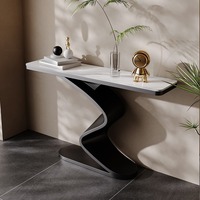 Lampe de table de console étroite minimaliste italienne moderne de luxe pour entrée salon villa salons d'hôtel armoire au sol
