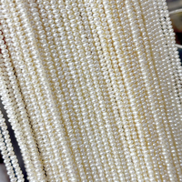 Perles d'eau douce de 2 à 2,5 mm, perles de millet, fil fin, mini grain de riz, bricolage avec pendentif en or/argent/cuivre/résine époxy