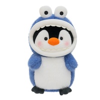 Peluche Adorable Requin-Pingouin Transformable, Coussin Créatif à Câliner pour Enfants, Cadeau d'Anniversaire, Jouet en Peluche Pingouin Amusant