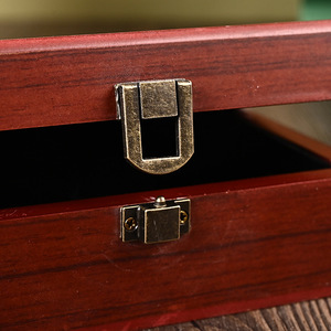 Boîte à bijoux en bois classique, étui de rangement pour jade, ambre, sceaux, antiquités, finition mate, taille personnalisable, origine Wenzhou - Product Image 3