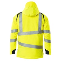 Veste réfléchissante maritime épaissie pour hommes avec capuche: le manteau de sécurité parfait pour la construction en hiver