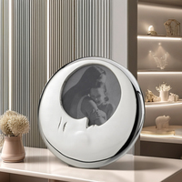 Cadre photo lune en alliage argenté de haute qualité, luxe léger, pour décoration de maison et de chambre de bébé, écologique, durable, nouveau cadeau pour bébés et enfants