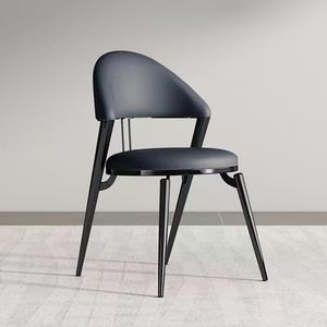 Venta al por mayor a granel de cuero <span class=keywords><strong>Madrid</strong></span> espalda baja de metal sala de 4 sillas de comedor para hotel - Product Image 2