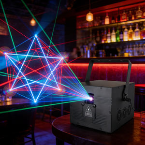 Iluminación Láser de Grado Industrial para Exteriores DMX512 RGB de 15 W Ultra Brillante para Espectáculos, Estadios, Conciertos y Discotecas - Product Image 1