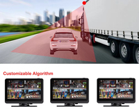 Cámara de Reversa Inalámbrica con Pantalla Táctil de 7 Pulgadas, Impermeable IP68, Visión Nocturna, Juego Completo para Camión con Monitoreo de Punto Ciego