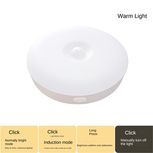 Modern Intelligent LED Night <strong>Light</strong> Human Body Induction Bedside Corridor Entrance Toilet <strong>Light</strong> with Charging Battery Powered - Product Image 4