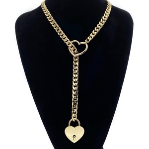 Bijoux de mode européens et américains, collier en acier titane géométrique, chaîne cubaine, simple, assorti à tout, style streetwear, unisexe - Product Image 2
