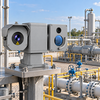 Caméra PTZ longue portée à large champ de vision avec détection de mouvement, capteur CMOS pour la surveillance thermique des voies de circulation