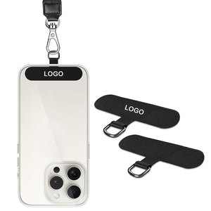 Özelleştirilebilir ayrılabilir sabit telefon kordon klip evrensel renkli kumaş Smartphone yama eklemek aksesuar rozet tutucu - Product Image 3