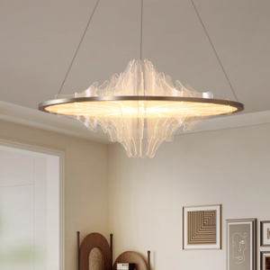 Acrylic Vòng Trần Ánh Sáng Đèn Bắc Âu Mặt Dây Chuyền Ánh Sáng Đèn Chùm Cho Trần Cao Phòng Ngủ - Product Image 5