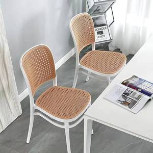 Classic Design Colored <b>High</b> <b>Back</b> Stackable Restaurant Cafe <b>Chair</b> Plastic Rattan Dining <b>Chairs</b> <b>for</b> <b>Sale</b> - Product Image 6