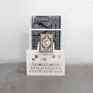 Quran <strong>Stand</strong> Three Layer Portable Prayer <strong>Stand</strong> with Vertical <strong>POT</strong> Installation <strong>Stand</strong>, Decoration for Muslim Worship During Ramadan - Product Image 5