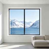 Ventanas de Aluminio con Rotura de Puente Térmico, Diseño Europeo, Certificación Energy Star, Triple Vidrio Aislante, para Exteriores de Viviendas