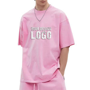 เสื้อยืดผู้ชายสไตล์สตรีทแคชชวล 250 กรัม ลุควินเทจ ซักนุ่ม ทรงหลวม ไหล่ตก แขนสั้น คุณภาพสูง ไซส์ใหญ่พิเศษ สำหรับเล่นกีฬา - Product Image 1