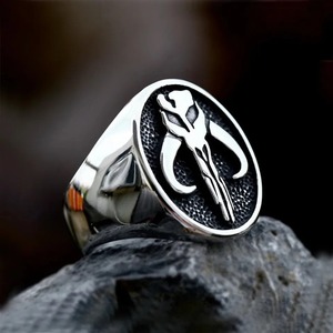 yunnique Stainless Steel Skull <b>Ring</b> Men's Skeleton Design Fashion Jewelry Gift Size 7 8 9 10 11 12 13 - Product Image 4