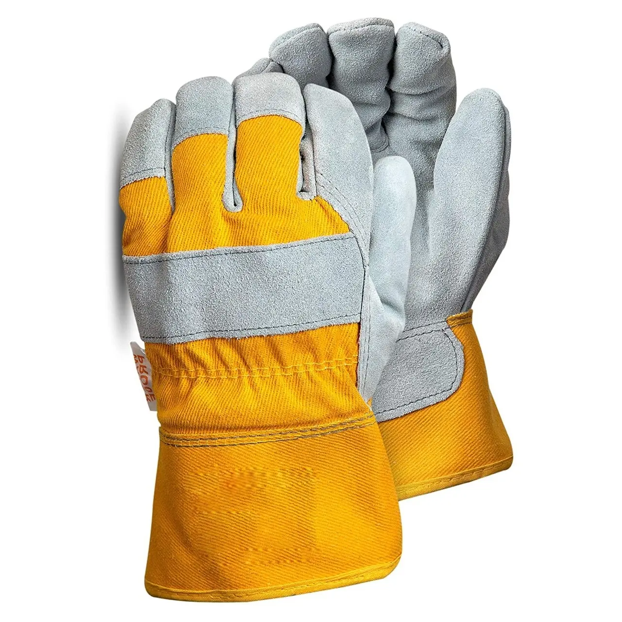 Cow Split Industrial Heavy Duty Garden Cut Resistant Safety Protective Heated Working Hand Leather Construction Gloves