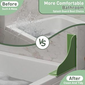 Barrière anti-éclaboussures en silicone en forme de L, montage mural, cuisine, salle de bain, douche, design minimaliste, installation facile - Product Image 3