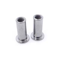Rivet semi-creux à tête ronde à empreinte cruciforme en acier inoxydable 304 certifié ISO pour l'électronique et l'automobile