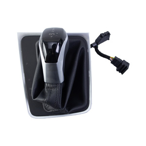 Volkswagen Car Gear <b>Knob</b> Black Leather Ergonomic <b>Shift</b> Lever QZXN-D105 Automatic Transmission Accessory - Product Image 1