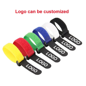 Экологичные двусторонние клейкие кабельные стяжки из нейлона с застежкой-липучкой и металлической овальной пряжкой для упаковки грузов, плоский ремень с пряжкой - Product Image 6