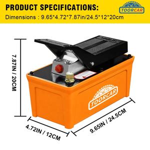 SAMFD 70mpa Foot <span class=keywords><strong>Padel</strong></span> <span class=keywords><strong>Pompe</strong></span> hydraulique à air avec tuyau d'huile de 1,18 pouces et coupier rapide pour banc de voiture Machine de cadre de réparation de carrosserie automatique - Product Image 2