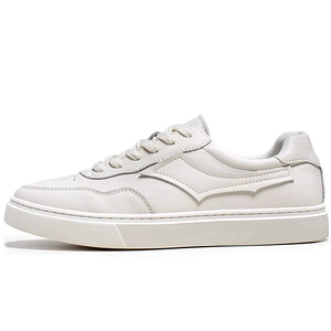 Zapatillas Casuales para Hombre, Transpirables, de Cuero Genuino Blanco, para Deporte, Caminar, Antideslizantes, de Malla, para Primavera e Invierno - Product Image 1