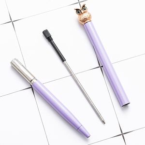 Novelty Styling Business Slim Metal Top Owl Ballpoint <b>Pen</b> With Custom Printed Logo Wholesale Student Gift - Product Image 4