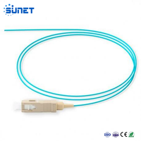 Sunet FTTH - Pigtail de Fibra Óptica de Alta Calidad SC UPC MM OM3 OM4 0.9mm 2.0mm G657A PVC/LSZH