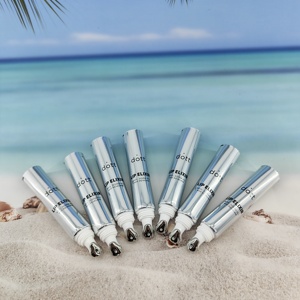 Customer Customized D19mm <b>Small</b> Aluminum <b>Plastic</b> Tube High Glossy ABL/PBL Eyes Cream Lip Elixir Tube Metal Head And Silver Cap - Product Image 4