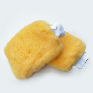 <b>Wool</b> Car Wash Mitt 30x20cm Thickened Fleece Lined For Auto Cleaning - Product Image 3