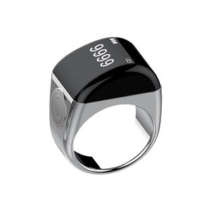 Equantu QB702 Smart Zikr Ring, contador con sincronización de aplicación, recordatorio de vibración para los 5 tiempos de oración, pantalla OLED con estuche de carga, Anillo Itasbeeh - Product Image 5