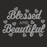 Belles lettres bénies foi scintillant Bling fer sur strass cristal Motif femmes T-Shirt transferts de chaleur
