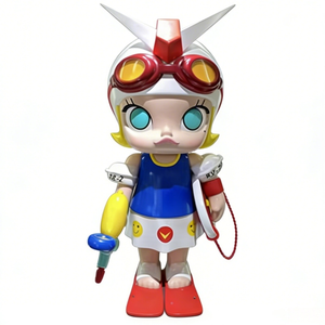 Sculpture de fille de dessin animé 3D en résine personnalisée avec casque et <span class=keywords><strong>pistolet</strong></span> à eau pour cadeau d'entreprise, centre commercial et exposition IP - Product Image 4