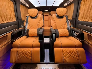 Nuevos Asientos de Coche de Lujo VIP con Reposabrazos Central, Cuero, Eléctricos, con Ocho Posiciones de Ventilación y Calefacción, para Conversión, Tuning, MPV, VAN, RV - Product Image 3