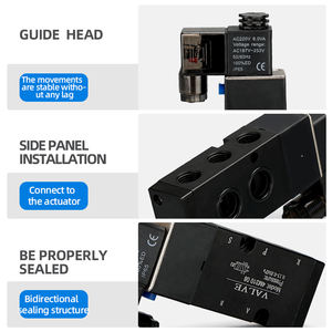 שסתומי בקרת סולנואיד DQ איכותיים, מפעל שסתומי סולנואיד אוויר 4V210-08 4M310-08 שסתום סולנואיד, חלקים פנאומטיים - Product Image 2