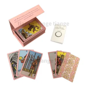 Cartes de Tarot Osho Zen d'ange rose, imprimées et personnalisées, originales, en vrac