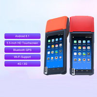 Nuevo estilo de 4 núcleos de alta calidad portátil electrónico Android máquina Registradora de mano Pos para la venta