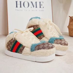 Chaussons d'intérieur chauds et doux en peluche à semelle épaisse pour l'hiver – Vente en gros - Product Image 4