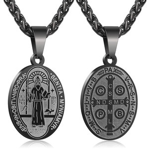 Collar con Colgante de Moda al por Mayor, Acero Inoxidable 316L, Chapado en Oro PVD de 14k y 18k, Medallón Dorado para Hombre y Mujer - Product Image 5