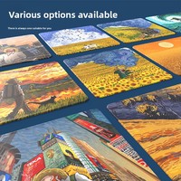 Tapis de Souris Créatif en Silicone Épaissi pour Bureau, Protection Poignet Personnalisée Van Gogh Peinture à l'Huile, Vente en Gros
