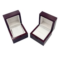 Coffret de boucles d'oreilles en bois, pour Piano, finition de cerise, accessoire de luxe, boîte cadeau